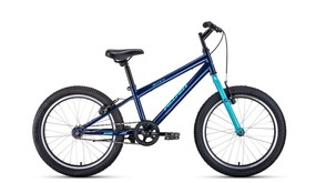Велосипед Altair MTB HT 20 1.0 20" рост 10.5" 2020-2021 темно-синий/бирюзовый