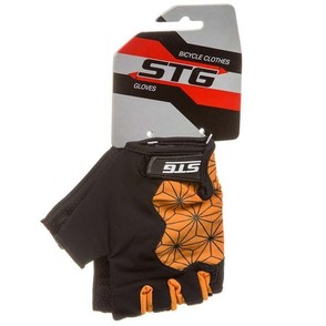 Велоперчатки STG X95305 L черный/оранжевый