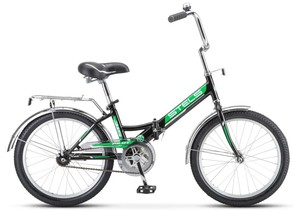 Велосипед STELS Pilot 315 20" 13" черный/зеленый
