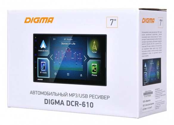 Автомагнитола Digma DCR-610