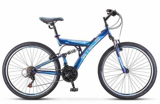 Велосипед STELS Focus 26" V 18-sp темно-синий/синий