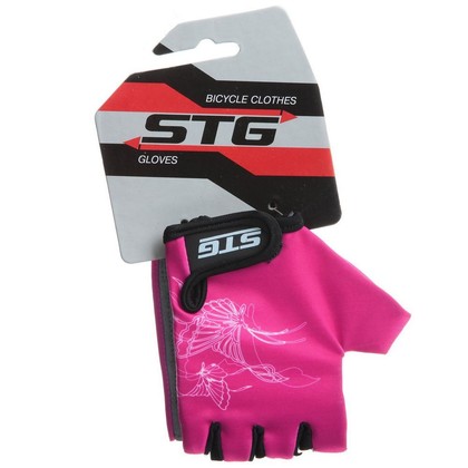 Велоперчатки STG X61898 M розовый