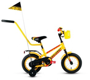 Велосипед FORWARD Meteor 12" желтый/черный