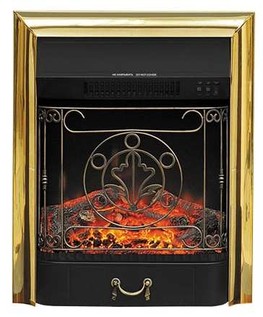 Камин Dimplex Majestic FX Brass+портал Dublin арочный сланец(темный дуб)