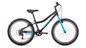 Велосипед FORWARD Altair MTB HT 24 1.0 24" рост 12" темно-синий/мятный