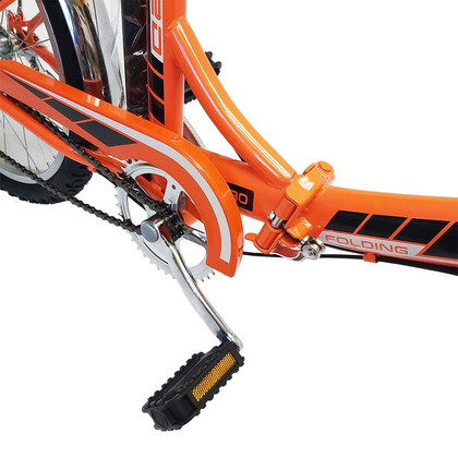 Велосипед RACER 24-6-30 оранжевый + Термос Confident синий
