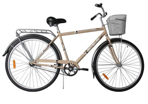Велосипед STELS Navigator 300 Gent 28" 20"+корзинка светло-коричневый