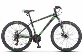 Велосипед STELS 26" Navigator-500 MD 16" черный/зеленый