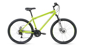 Велосипед Altair MTB HT 26 2.0 disk 26" рост 17" 2020-2021 зеленый/серый