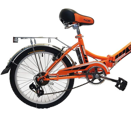 Велосипед RACER 24-6-30 оранжевый + Термос Confident синий
