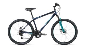 Велосипед FORWARD Altair MTB HT 26 2.0 disc 26" рост 17" темно-синий/бирюзовый